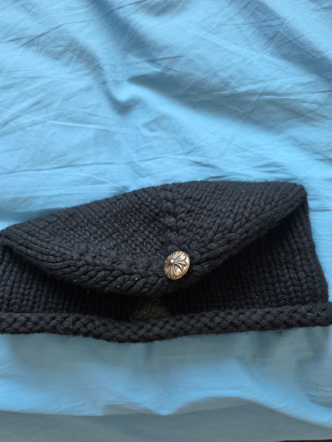 크롬하츠 레더 참 캐시미어 100%  비니 상품이미지2