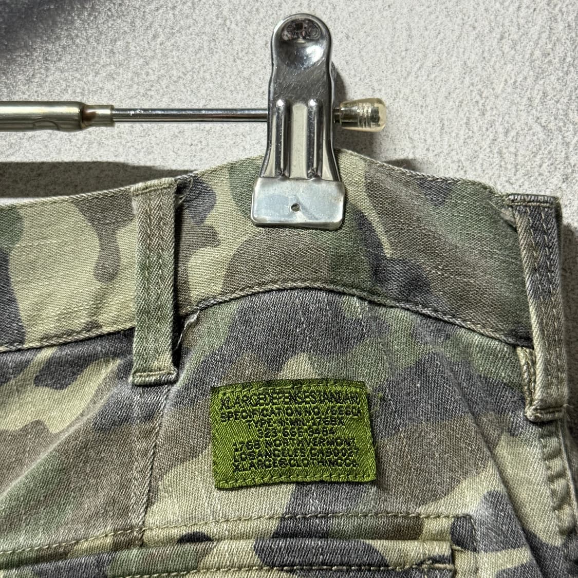 X-Large 엑스라지 자수 디테일 카모 와이드 카고 쇼츠 팬츠 상품이미지5