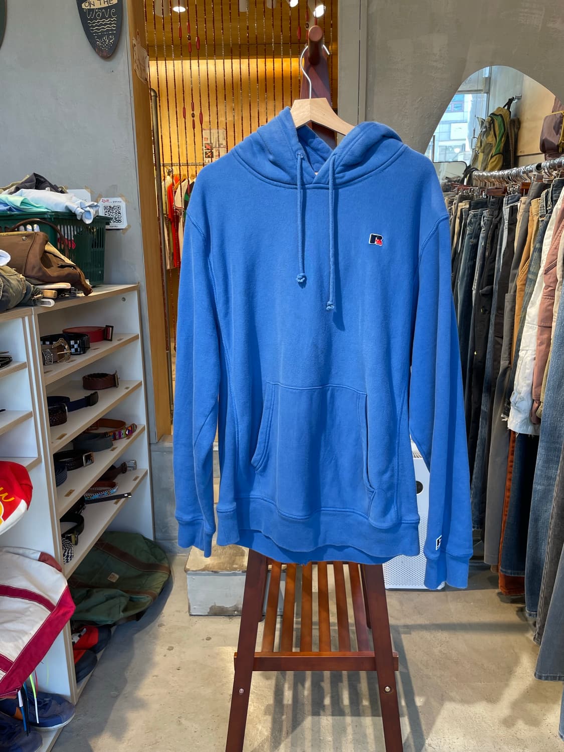 XL 러셀 로열 블루 후드티 상품이미지1