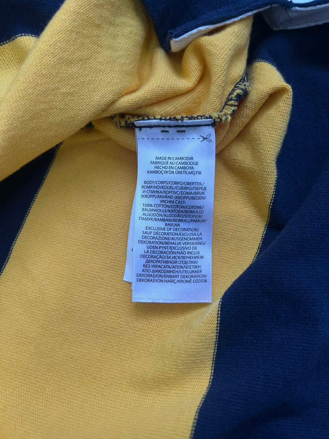 [L] 폴로 랄프로렌 24ss 신형 스트라이프 럭비 셔츠 카라넥 슬리브 상품이미지5