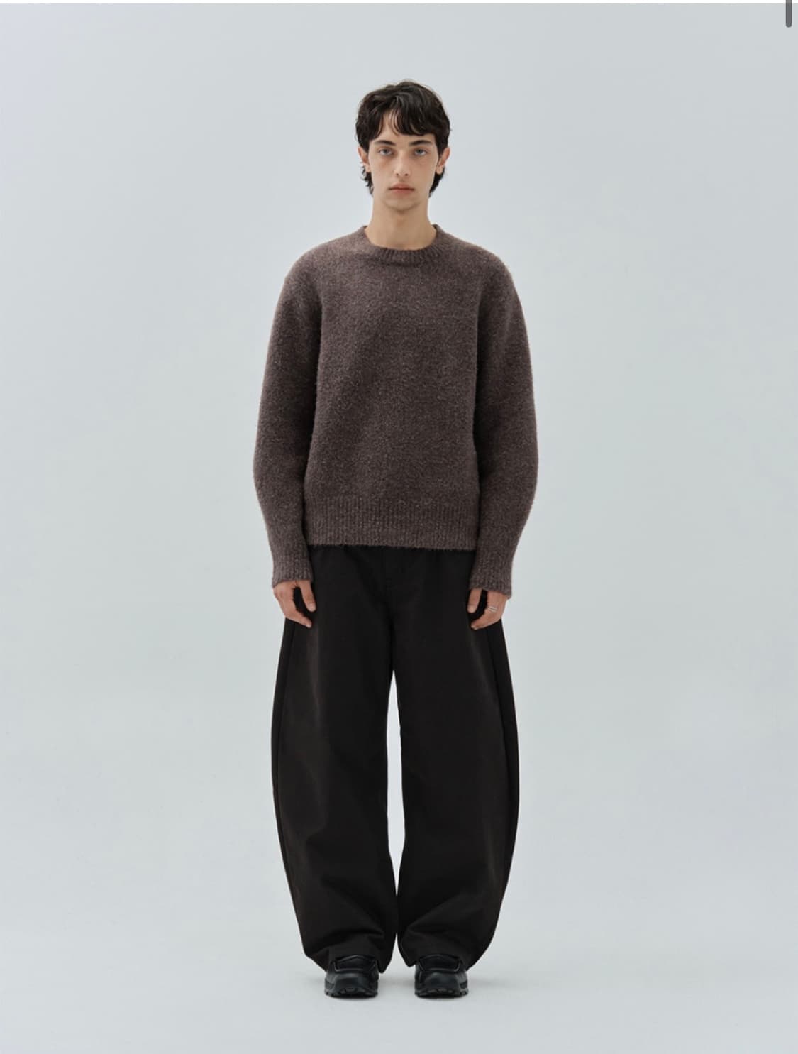 (L) 밀로 아카이브 리플렉트 커브드 치노 팬츠 [블랙] 판매 상품이미지2