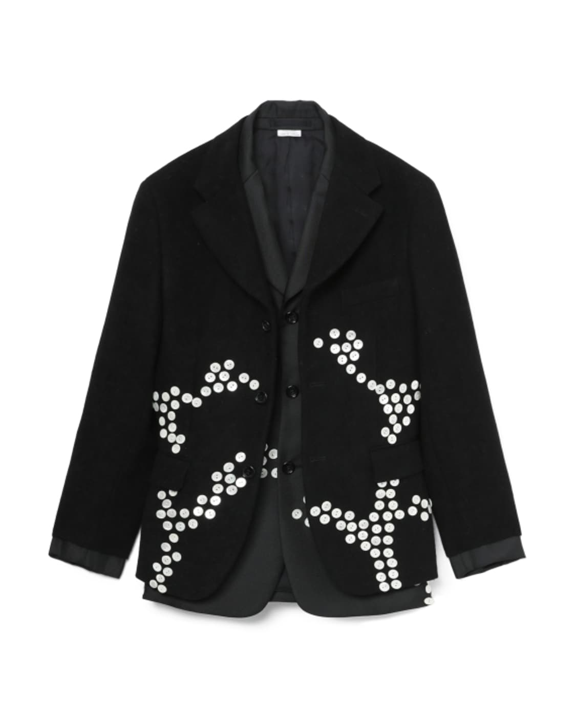 새상품 꼼데가르송 옴므플러스 버튼디테일 블레이져 S 상품이미지2