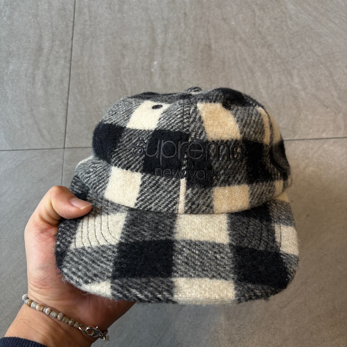 슈프림 정품 울 체크 버팔로 플래드 캡 상품이미지2