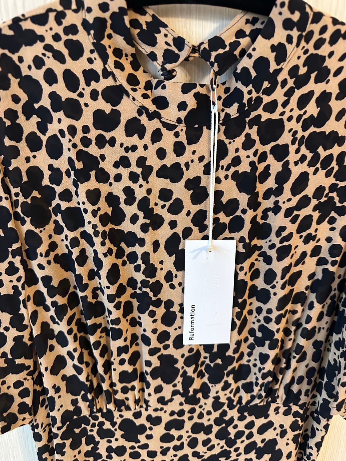 새상품 리포메이션 더스크 드레스 레오파드 블리츠 - 사이즈 02 상품이미지6