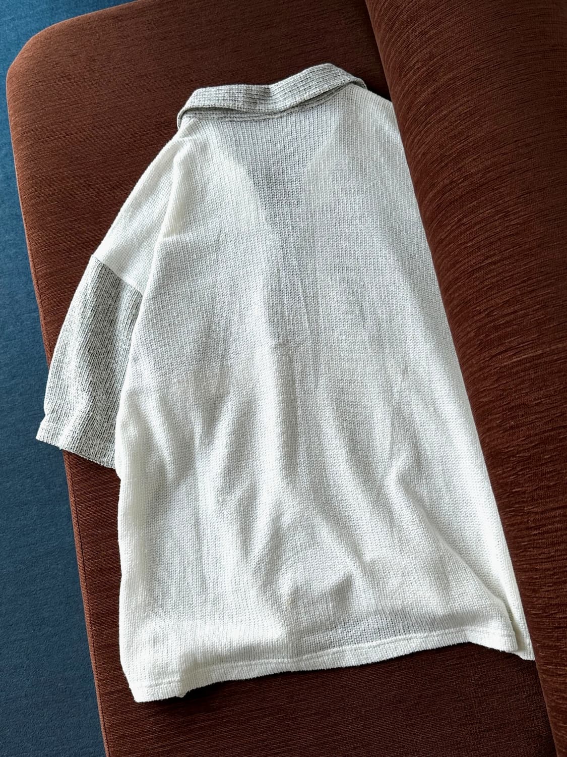 Loose gauge knit fabric polo tee 상품이미지5