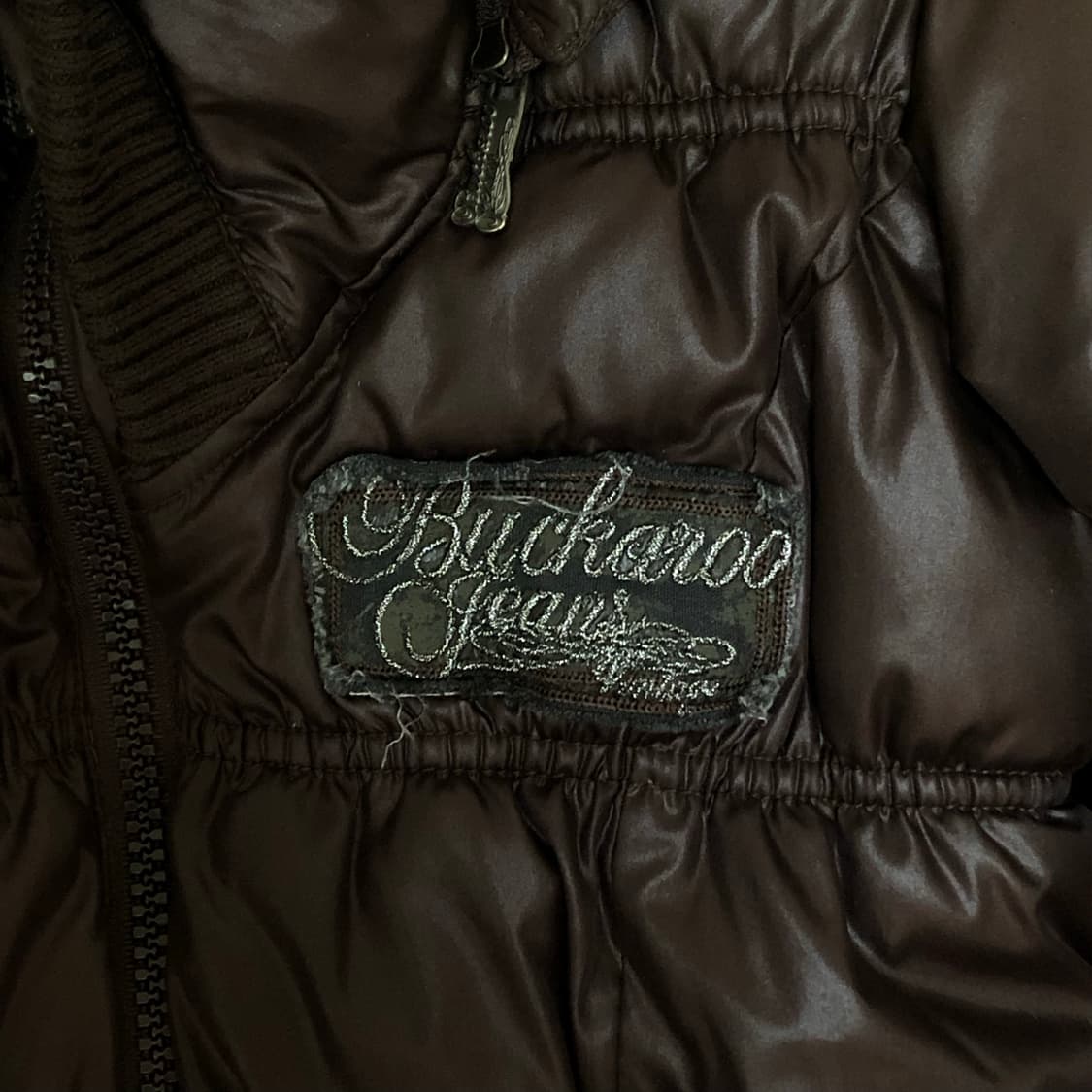 버커루 브라운 셔링 퍼 패딩 Buckaroo 빈티지 상품이미지7