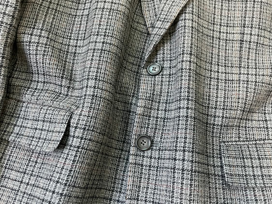 안토니오 푸스코 테일러드 캐시미어 체크 블레이저  상품이미지3