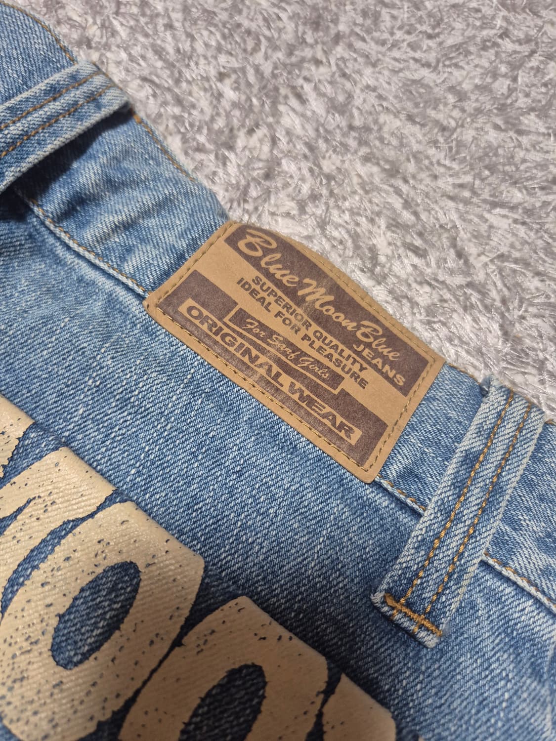 블루문블루데님반바지 청반바지 상품이미지4