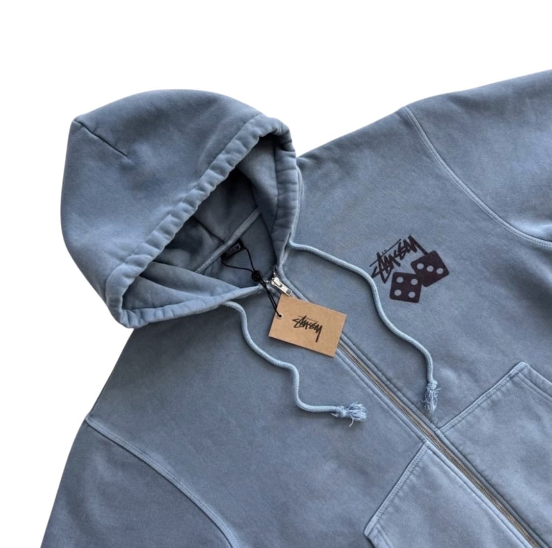 스투시 피그먼트 다이드 다이스 후드 집업 L 상품이미지3