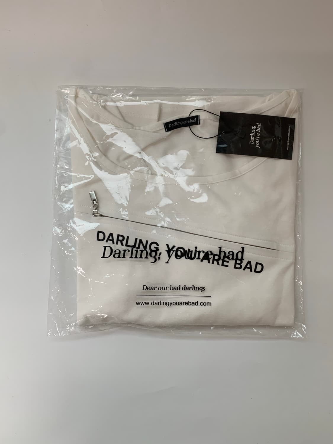 UNZIPPED LOGO T-SHIRT white 상품이미지7