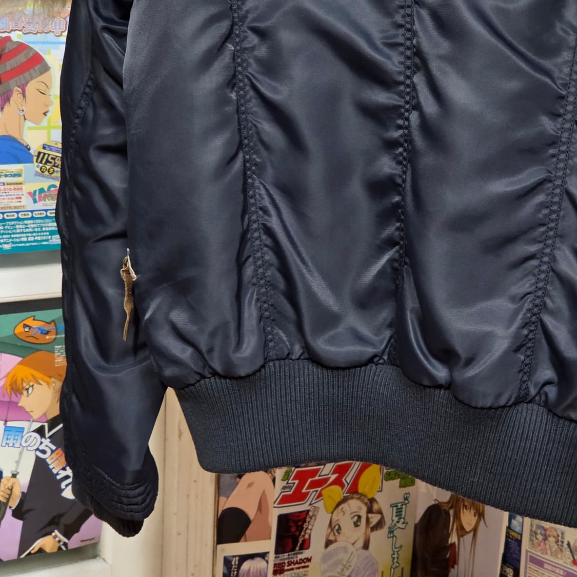 에스크 네이비 라쿤퍼 후드 투웨이 항공 패딩 상품이미지8