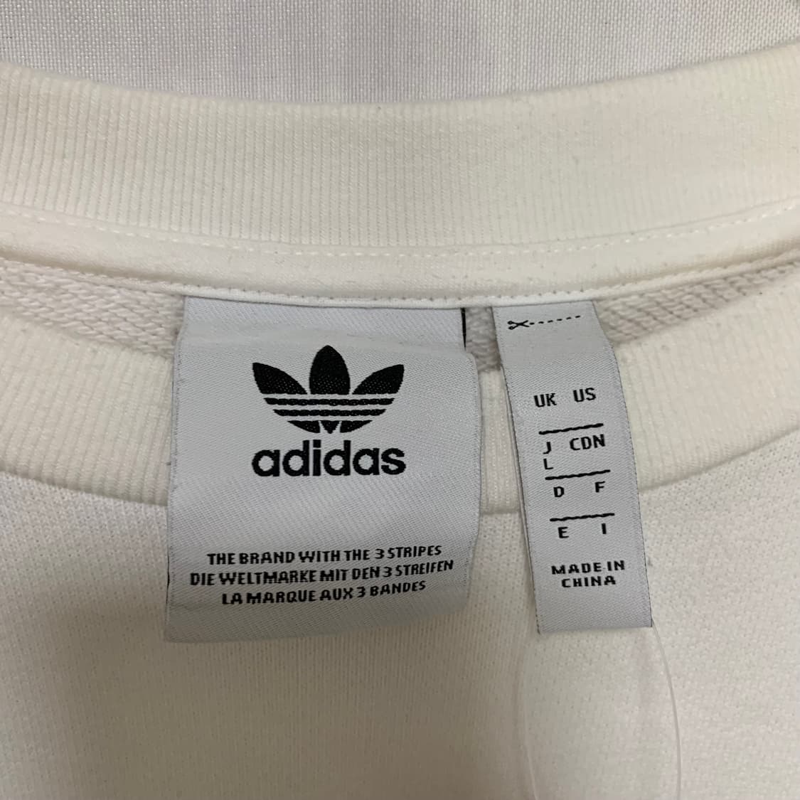 아디다스 트레포일 로고 프린팅 맨투맨 빈티지 아이보리 상품이미지5