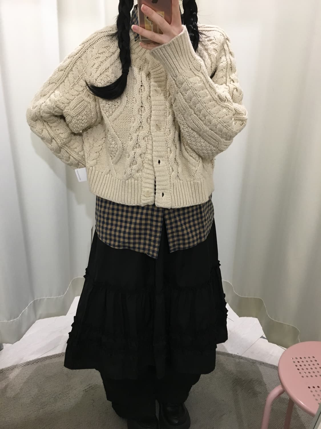 데일리 도톰 꽈배기 가디건 상품이미지5