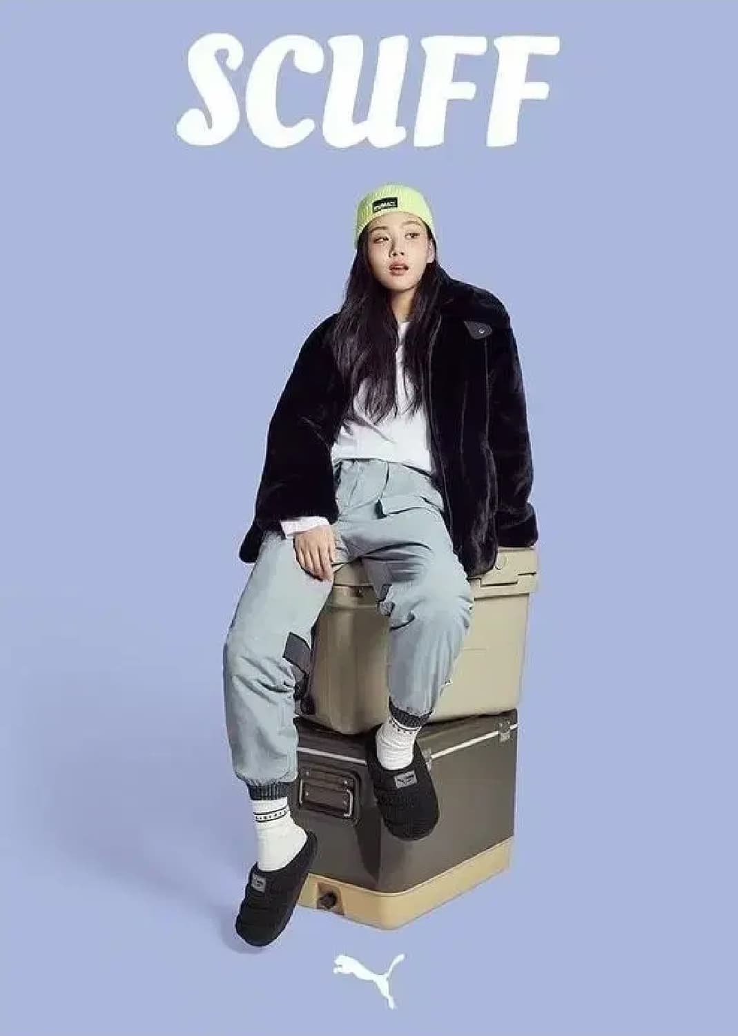 (S)여성 푸마 x 비비 에코 밍크퍼 자켓 상품이미지1