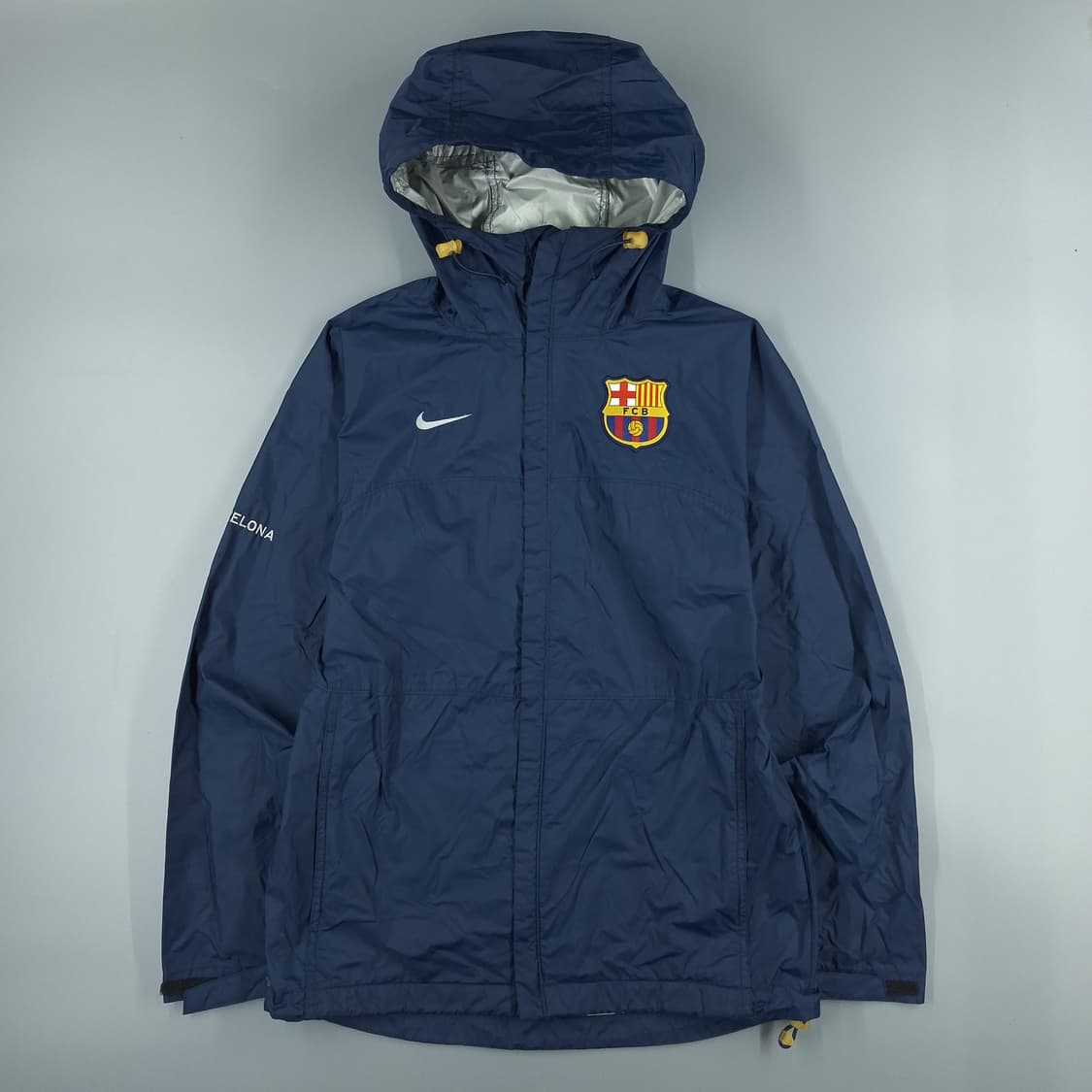 나이키 00s 네이비 바르셀로나 스우시 로고 올드스쿨 경량 바람막이 상품이미지3