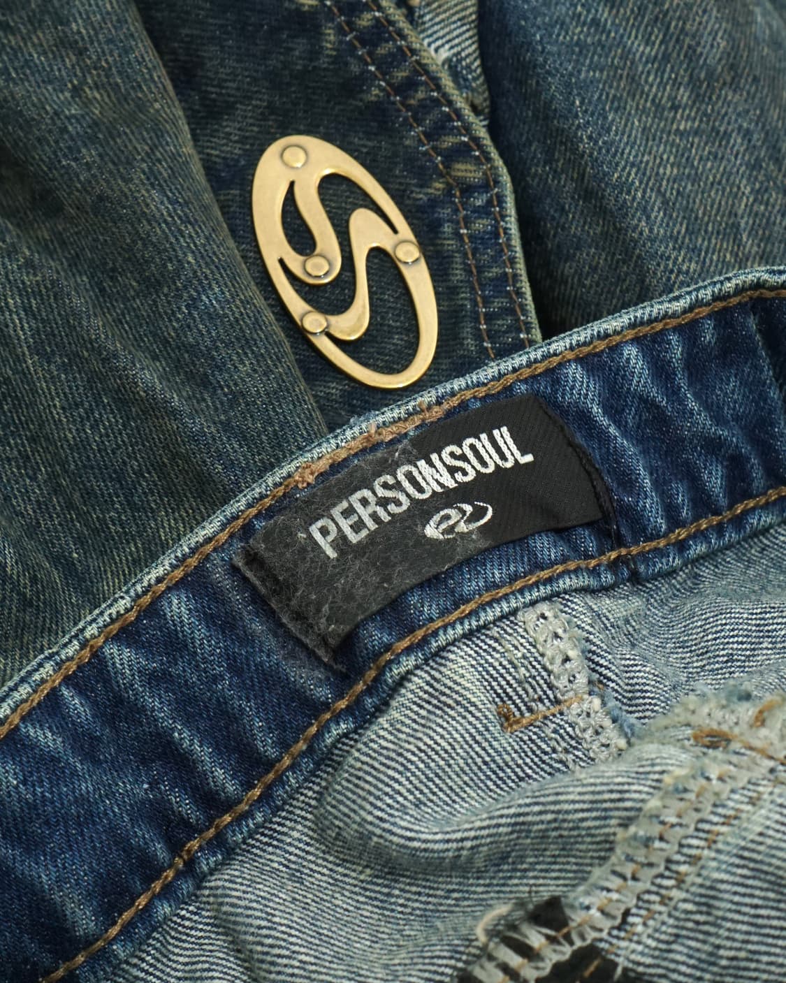 Personsoul 에일리언 데님 팬츠 상품이미지7