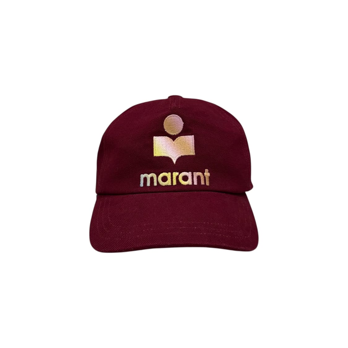 이자벨마랑 타이론 그라데이션 로고 버건디 볼캡 모자 상품이미지1