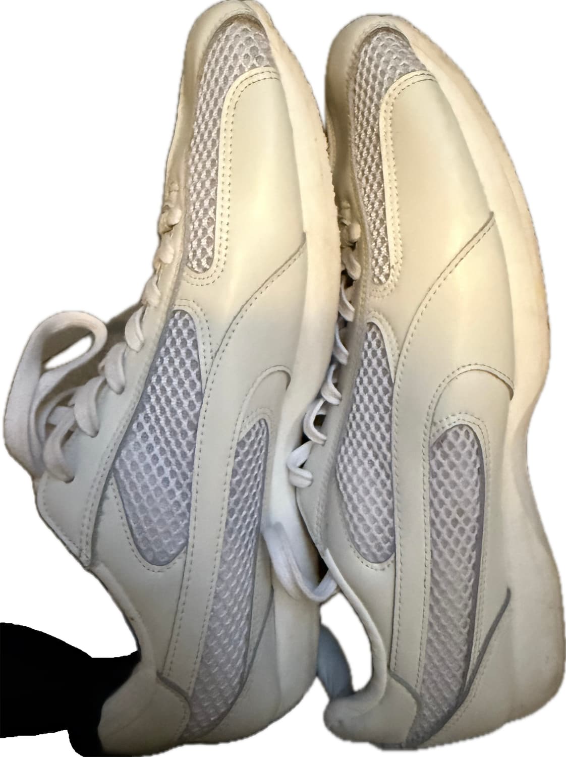 야세 스파이더 레더 스니커즈 화이트 250 상품이미지2