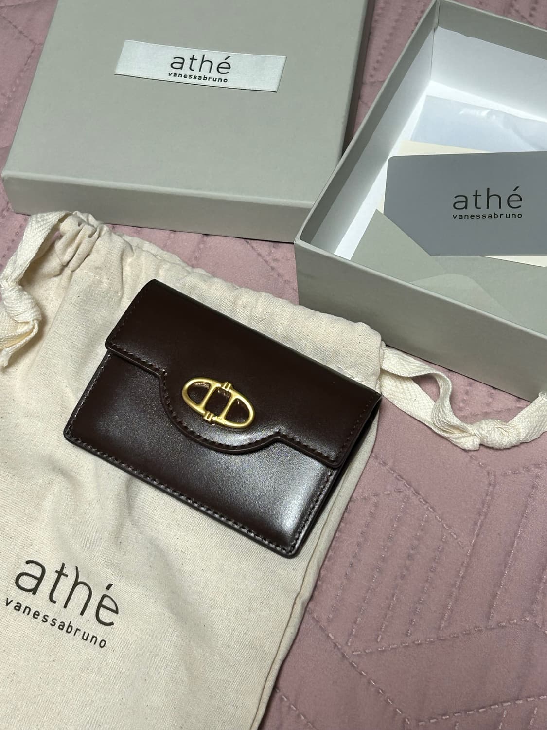 아떼 바네사브루노 버건디 카드지갑  상품이미지2