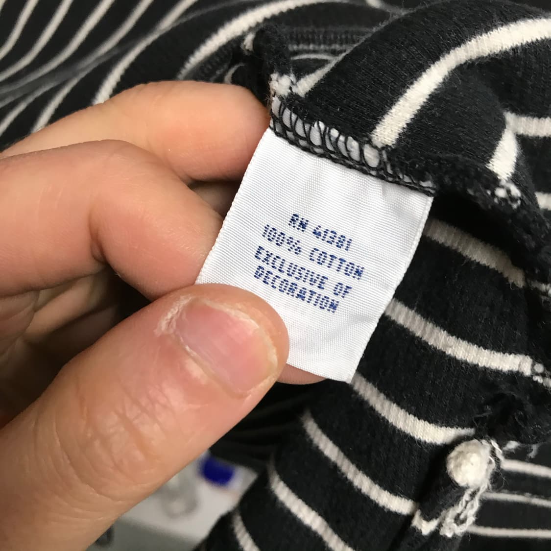 폴로 신형라인 단가라 면 코튼 반집업 상품이미지4