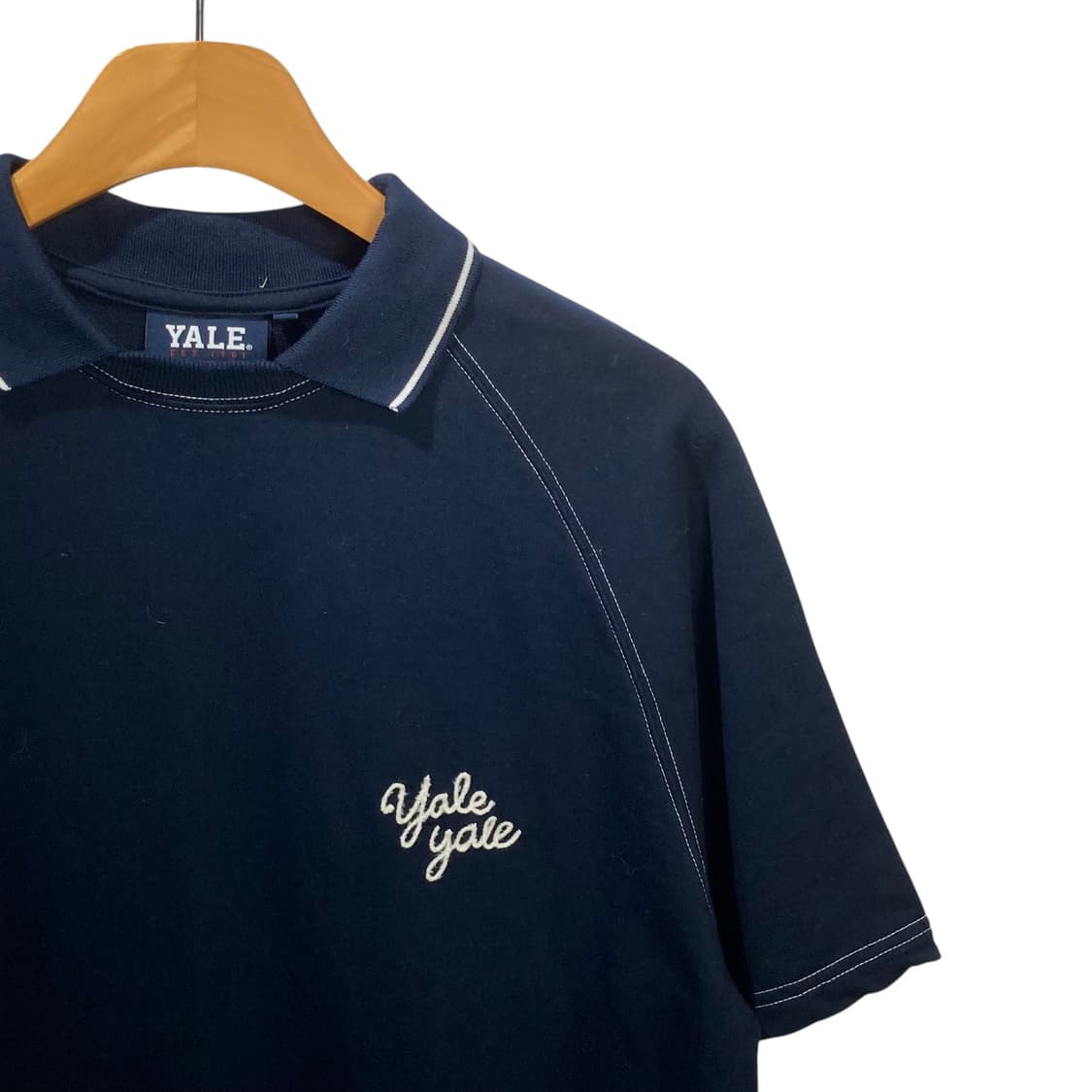 예일 네이비 카라 반팔 상품이미지3