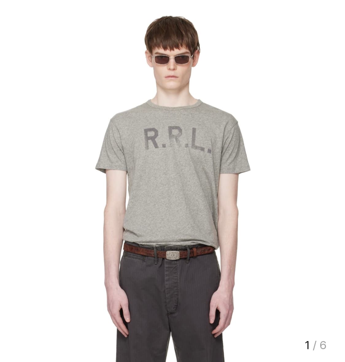 더블알엘 RRL 그라데이션 로고 티셔츠 상품이미지2