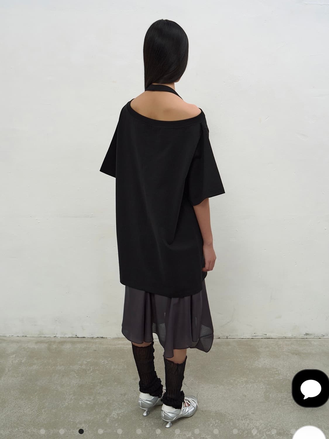 LCDC HALTERNECK OVERSIZED T-SHIRT 상품이미지3