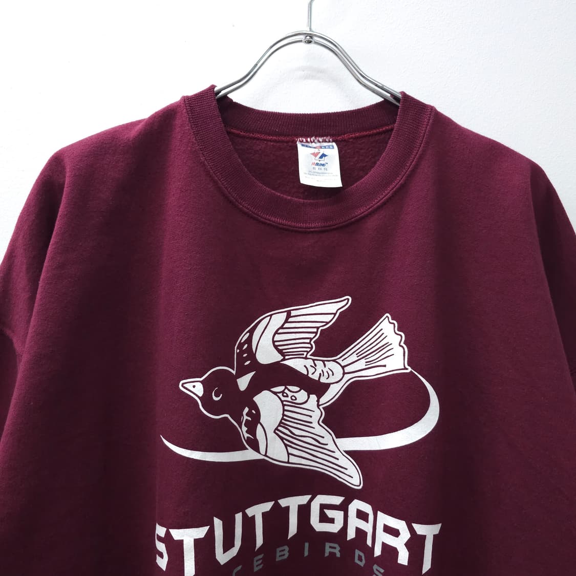 JERZEES 버건디 프린팅 맨투맨 기모 스웻셔츠 상품이미지2