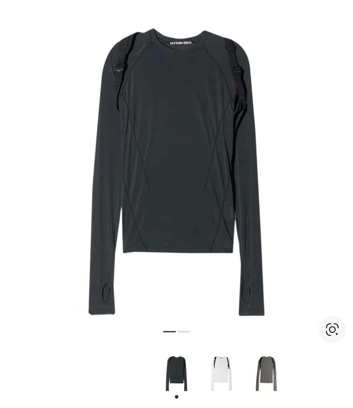 혜인서 피티드 탑 블랙/ 백스트랩 상품이미지1