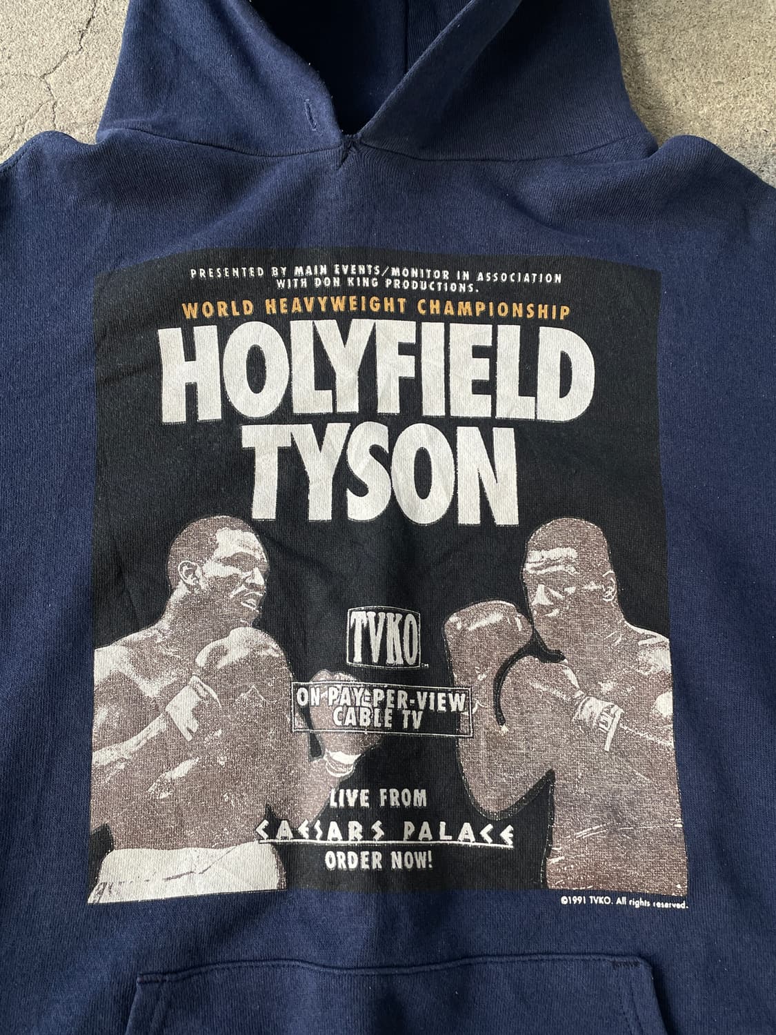 Rare!!) OG 1991 Mike Tyson  Promo Hoodie 상품이미지3
