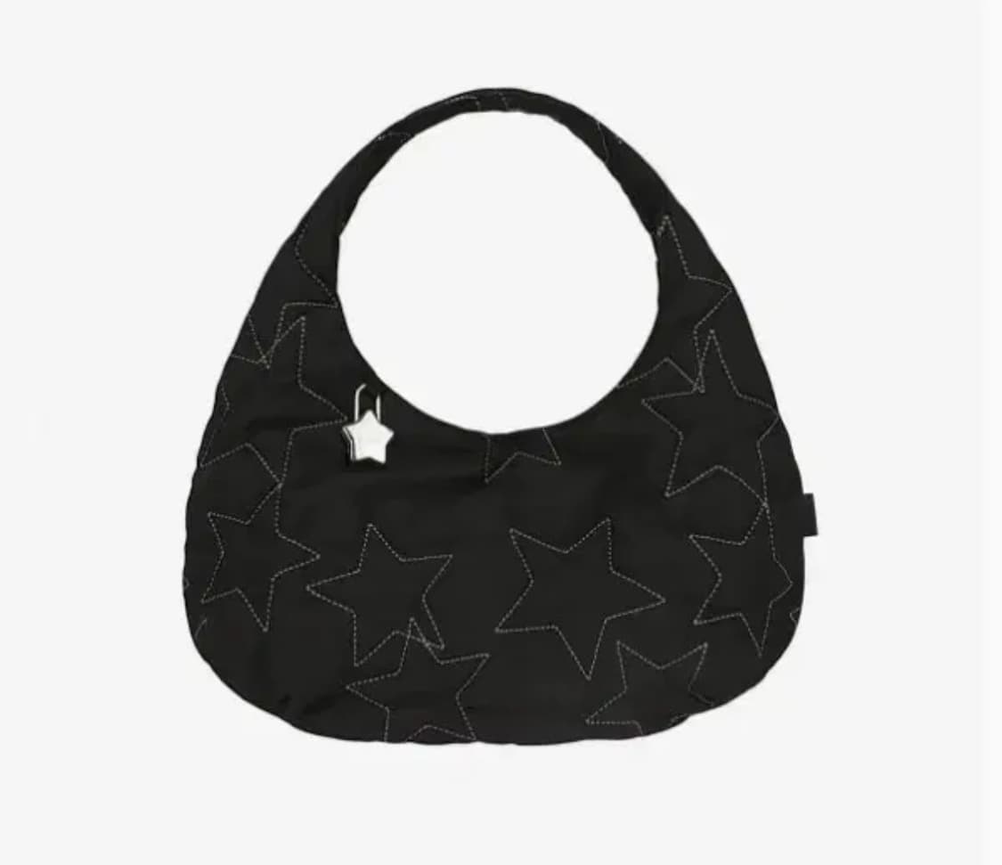 오호스 Starquilt padded Hobo Bag / Black 상품이미지1