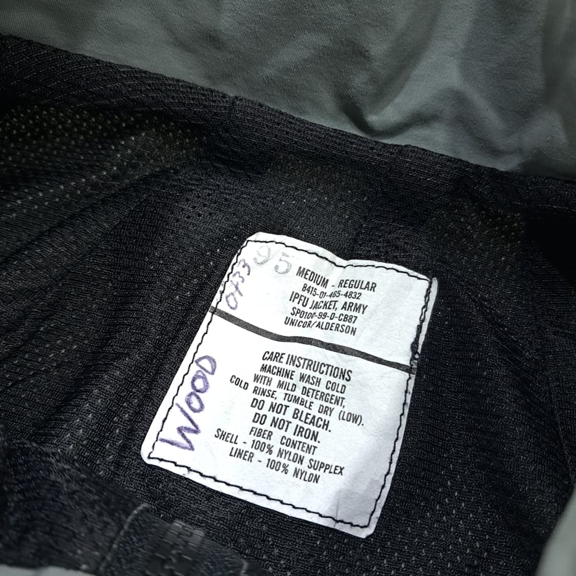 CL663 M 미군 90s 미국판 IPFU 1세대 바람막이 자켓 상품이미지3