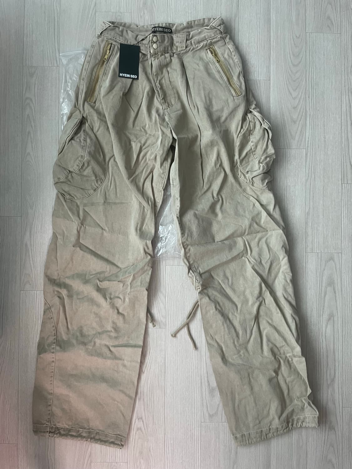 새상품 HYEIN SEO washed cargo pants sand 3 상품이미지4