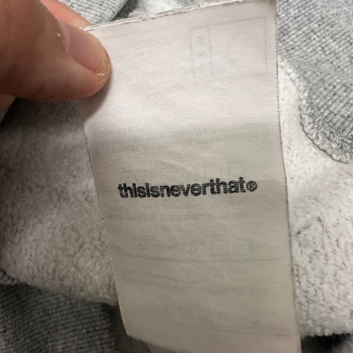 디스이즈네버댓 기모 후드티셔츠 그레이 XL 상품이미지8