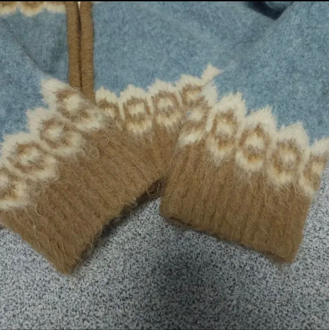 그로브 22fw 엘던 니트집업 태연 가디건 상품이미지3