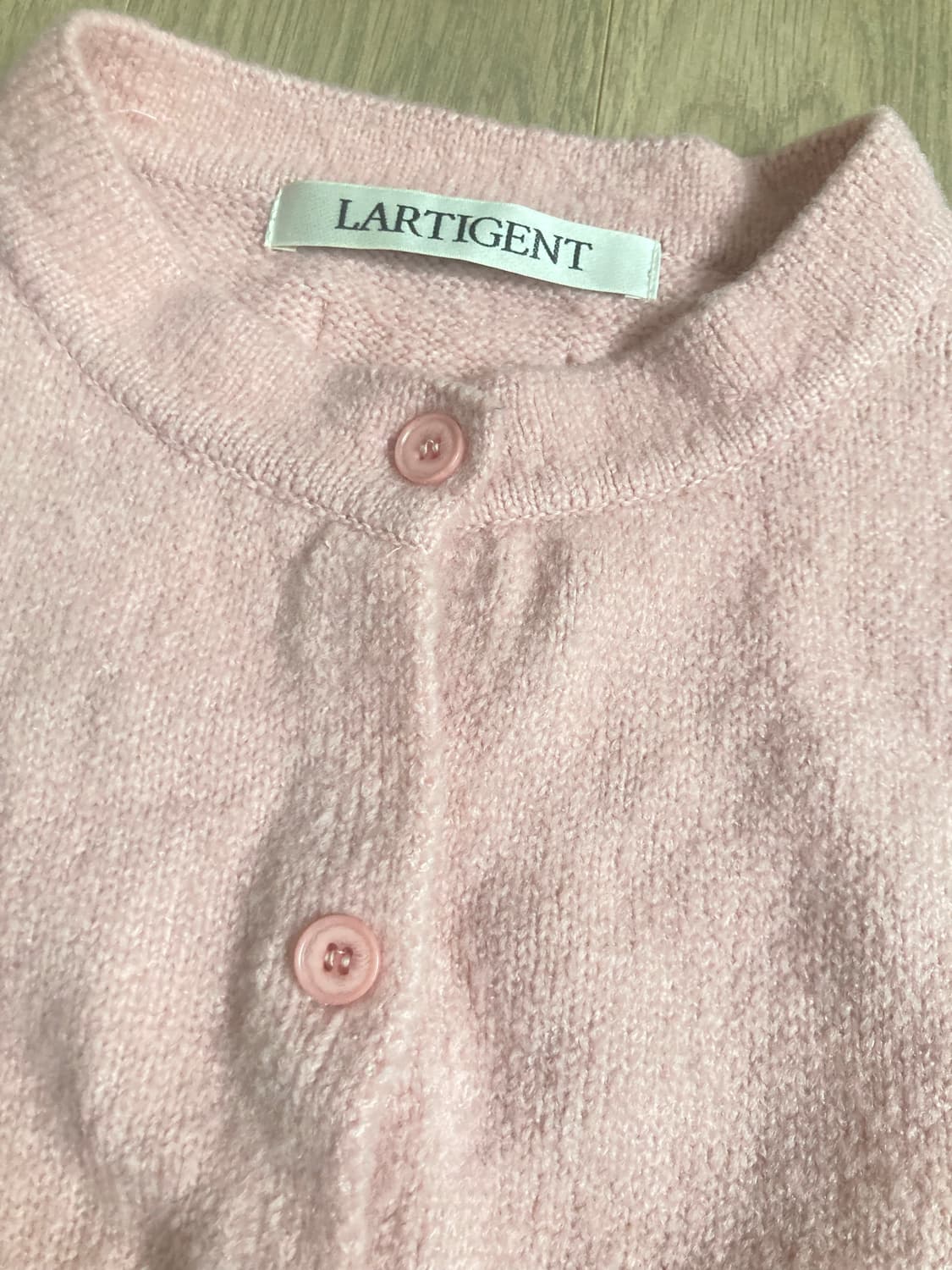 라티젠 코튼캔디 딸기우유 가디건 상품이미지5