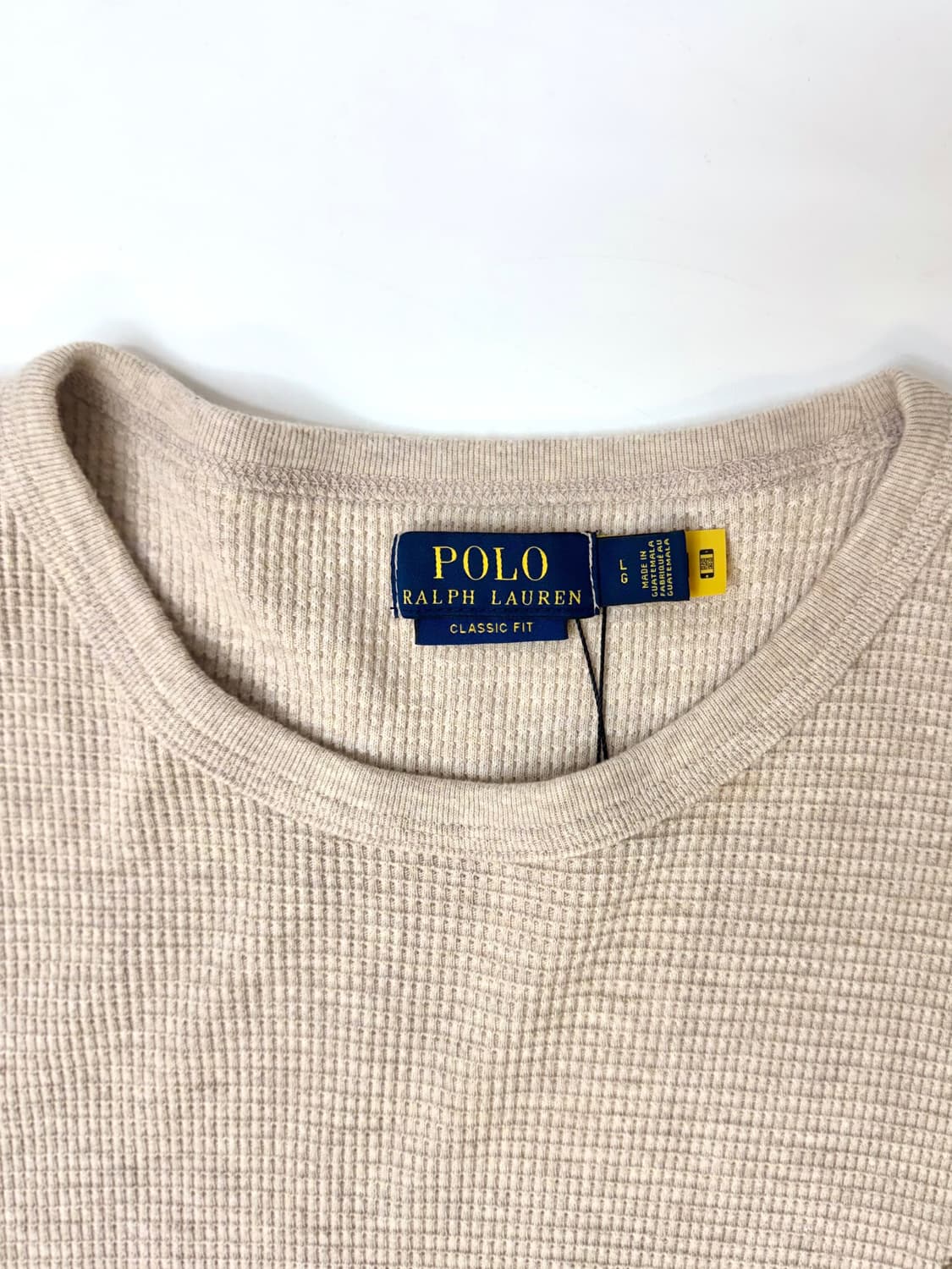Polo 폴로 랄프로렌 신형 베이지색상 와플 반소매티셔츠 상품이미지5