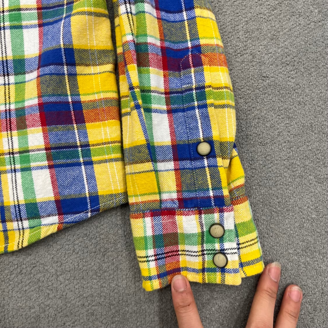 L 폴프랭크 빅로고 체크 웨스턴 셔츠 상품이미지4