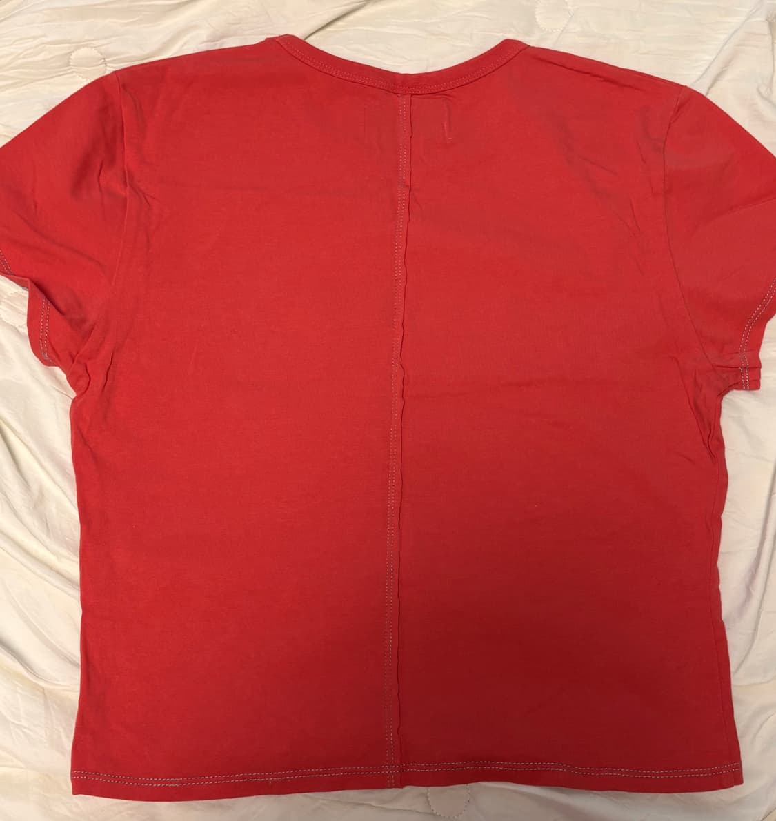 마뗑킴 로고반팔티 레드 (M사이즈) 상품이미지5