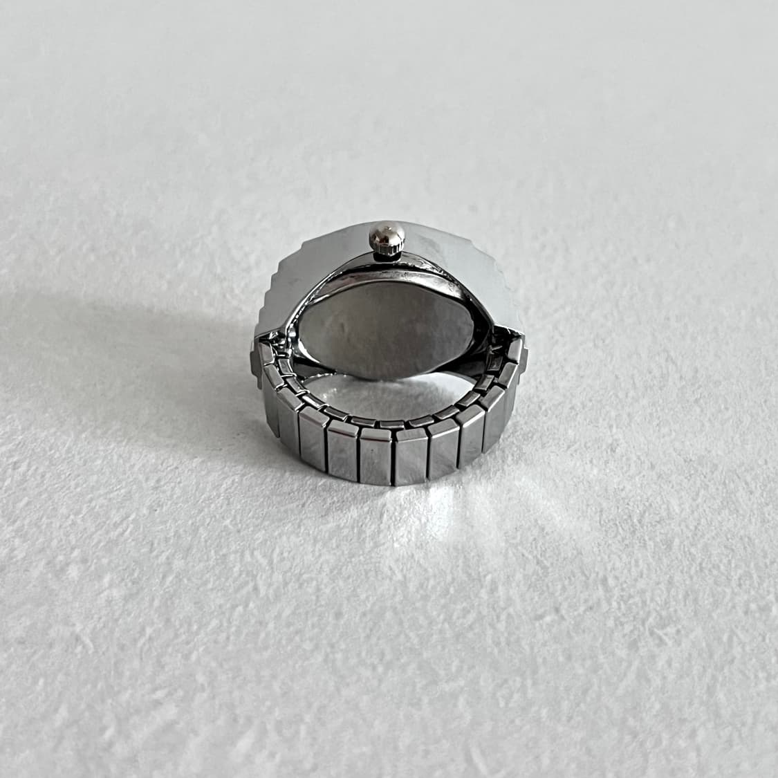 블랙 쿼츠 시계 반지 상품이미지4