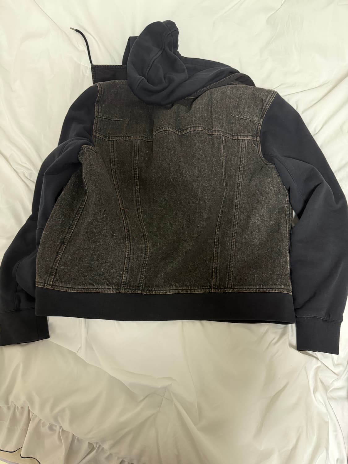 알마니 익스체인지 90s 데님 코튼 믹스 후드자켓 상품이미지6