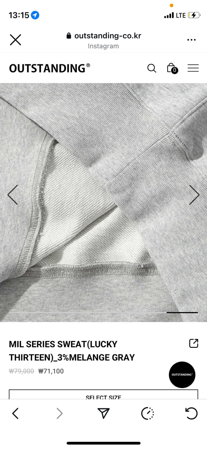 아웃스탠딩 맨투맨 상품이미지4