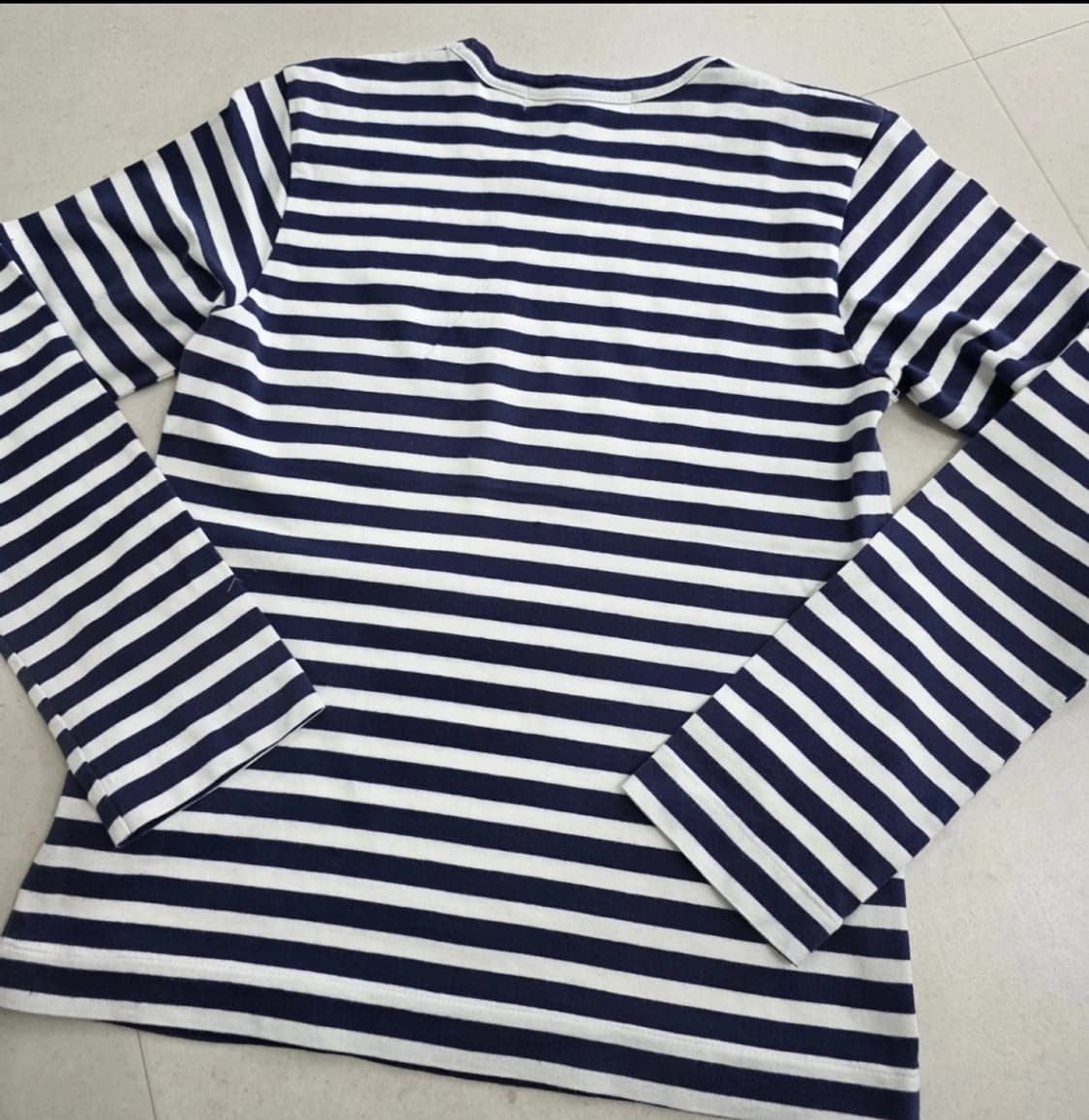 꼼데가르송 PLAY 스트라이프 긴팔티 M 상품이미지2