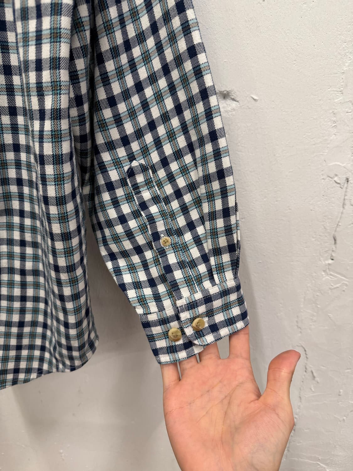 (L) OLD UNIQLO 유니클로 Vintage Check Shirt 상품이미지7