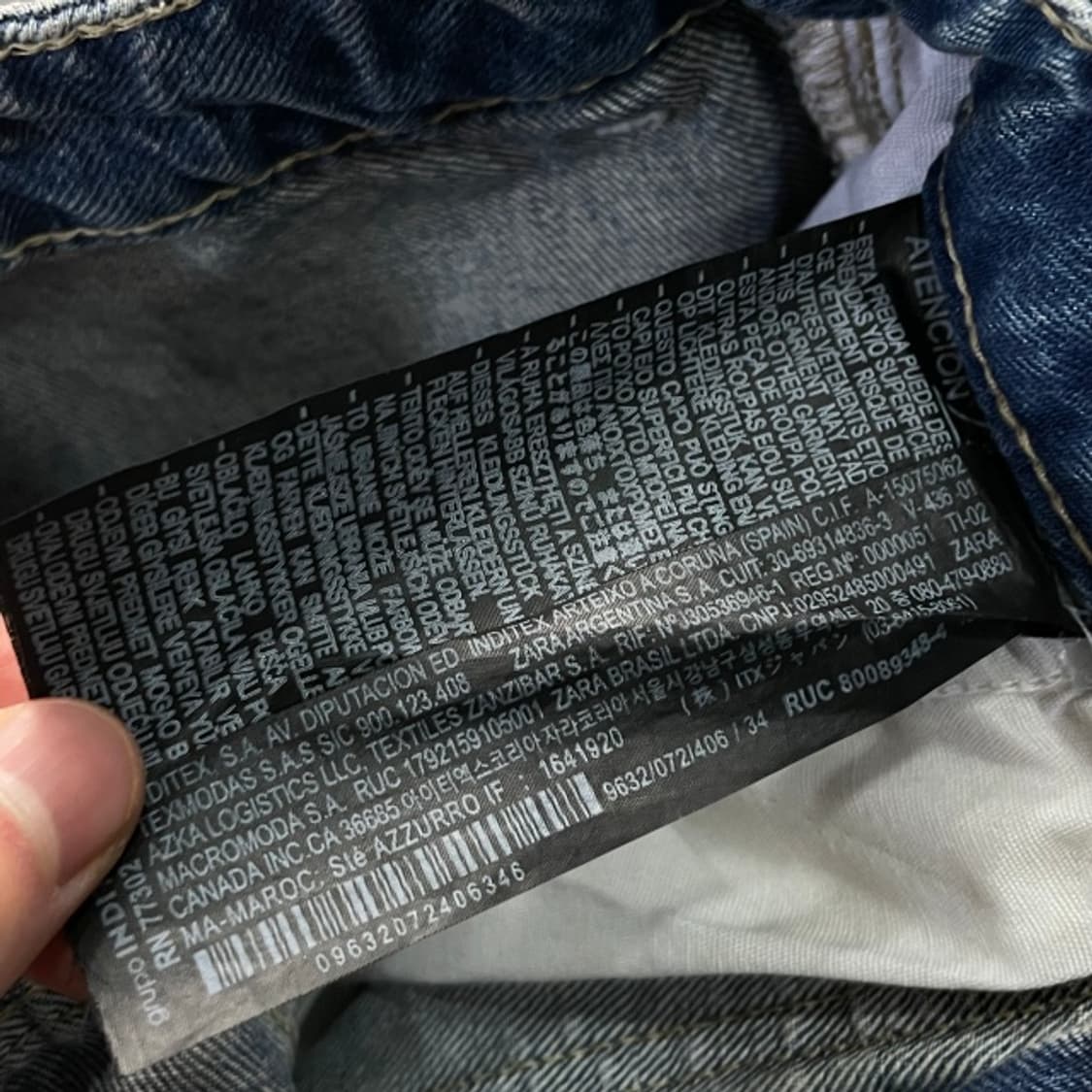 자라 유틸리티 카고 데님팬츠  상품이미지4