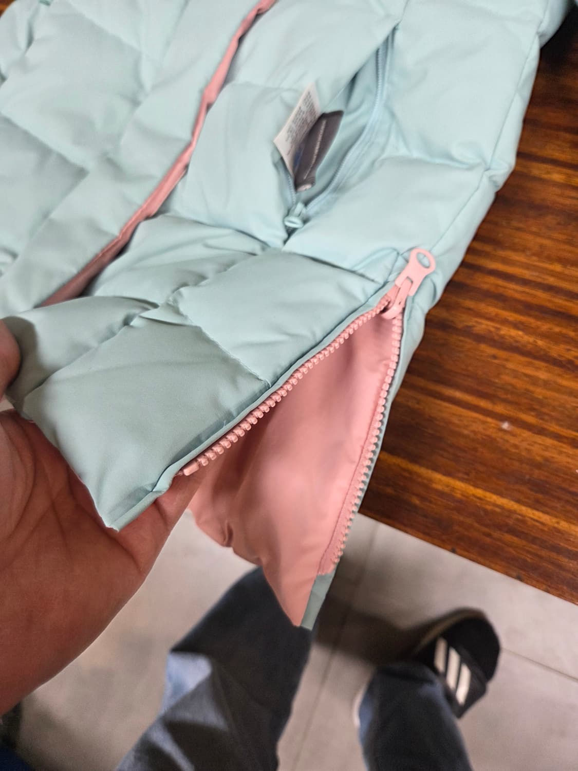 뉴발란스 키즈 컬러피커 리버시블 패딩 100 3세 4세  상품이미지6