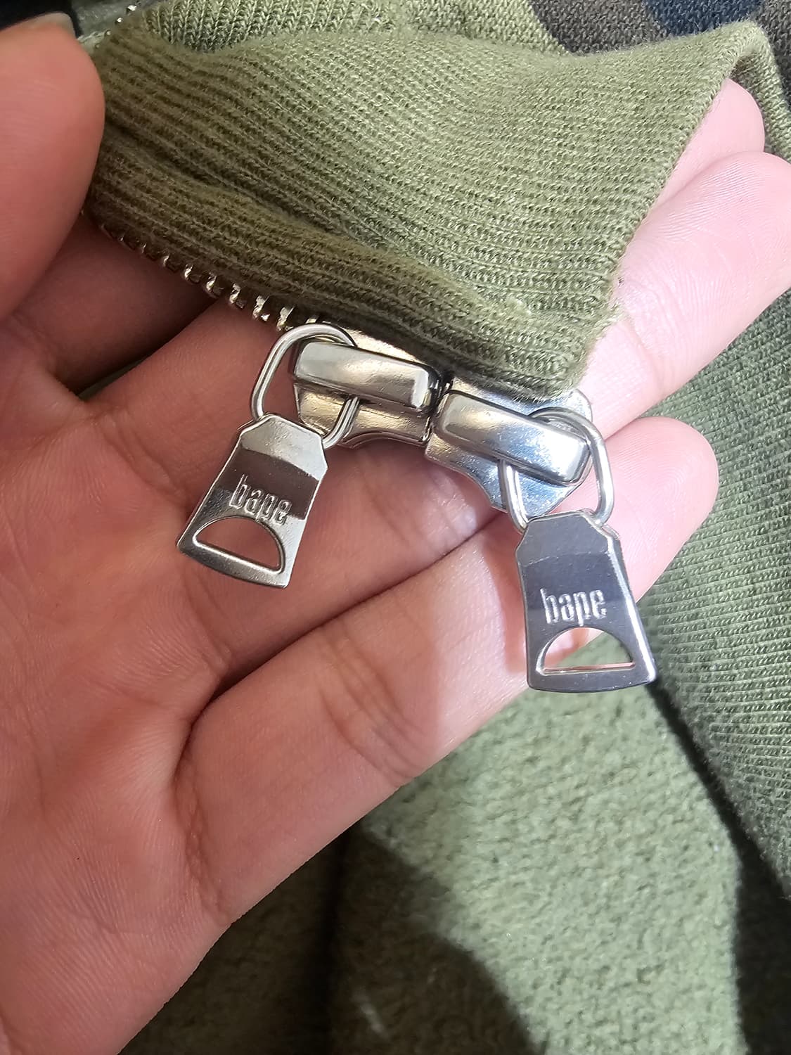 오늘만!!!!!급처  베이프 후드집업 녹계  상품이미지8