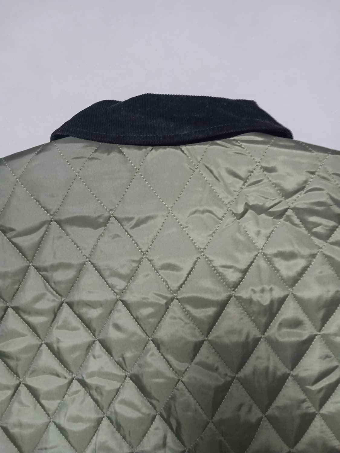 [L] 로우컷 벨티드 퀼팅 자켓 오버핏 바버 스타일 상품이미지7