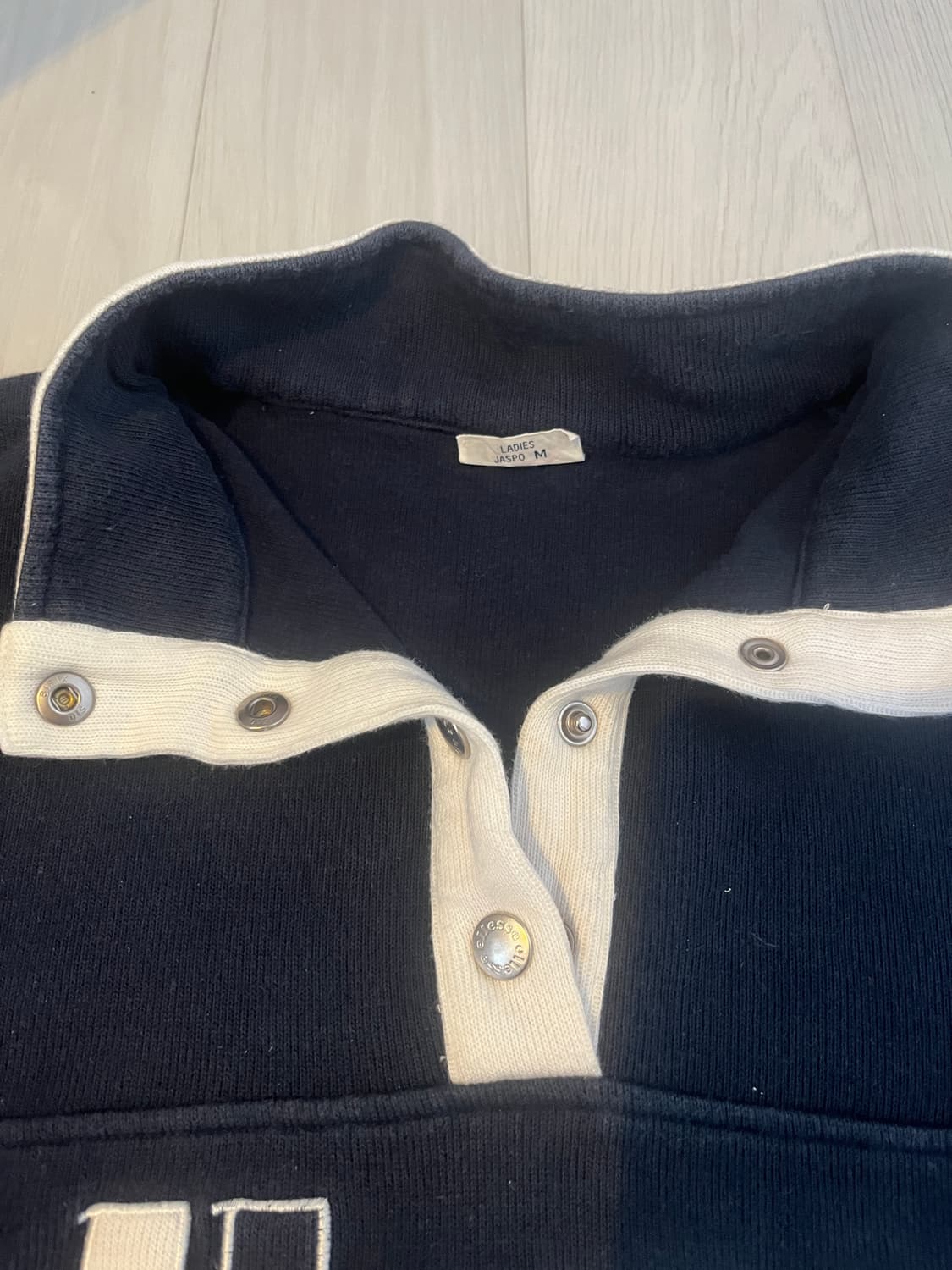 ELLESSE 반집업 맨투맨 네이비 상품이미지2