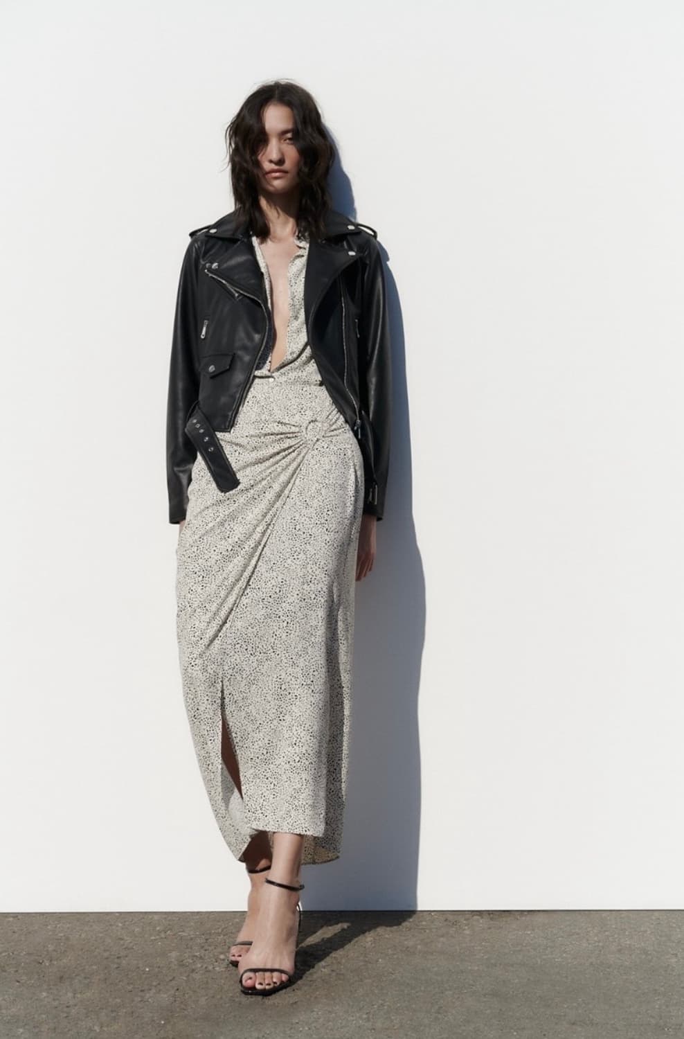 ZARA 여성 가죽 라이더 자켓 상품이미지1